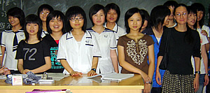 Tenth grade class in Hunan Province, China.